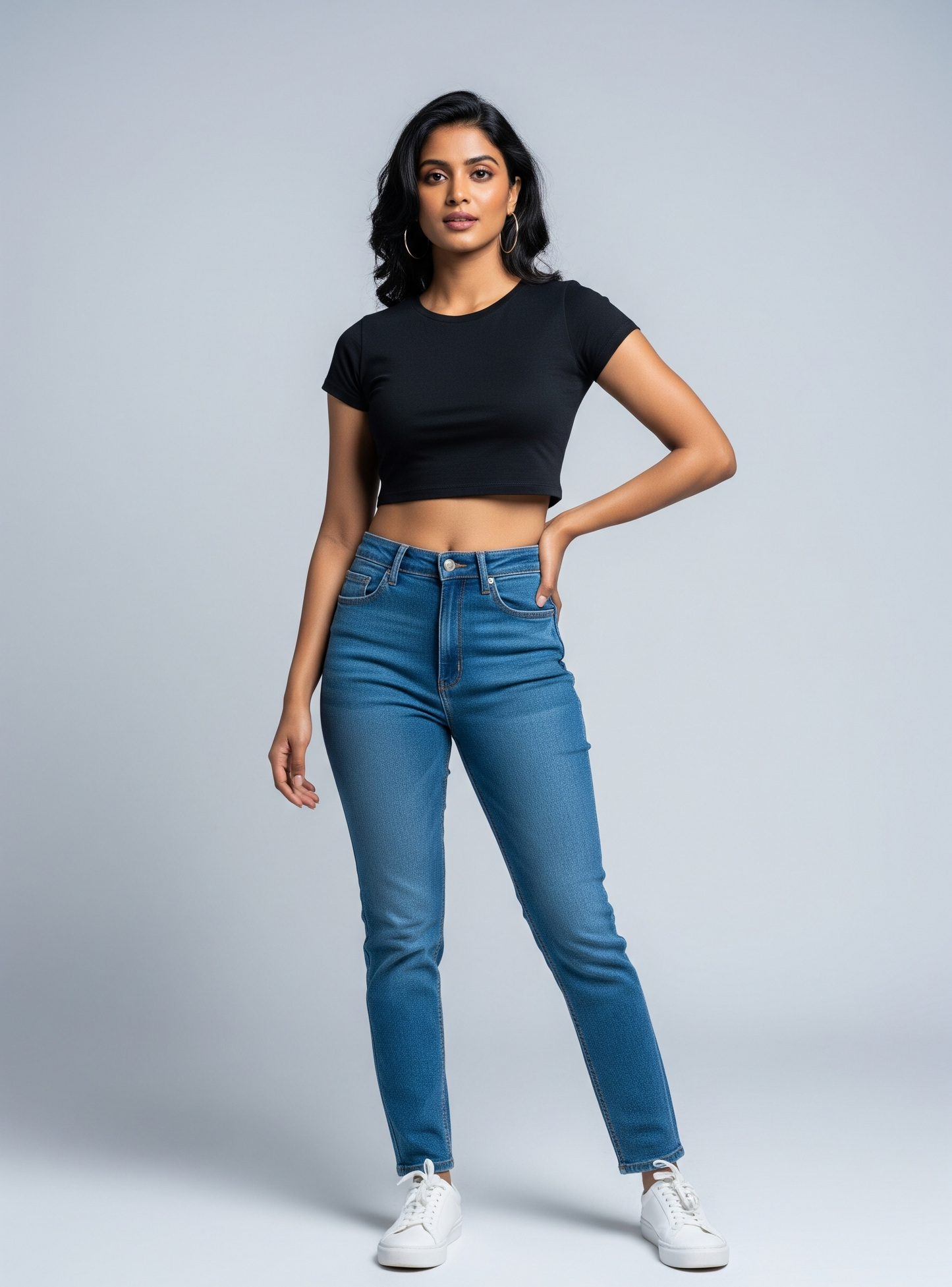The Wearcrafted Confident Crop | Women's Classic Black