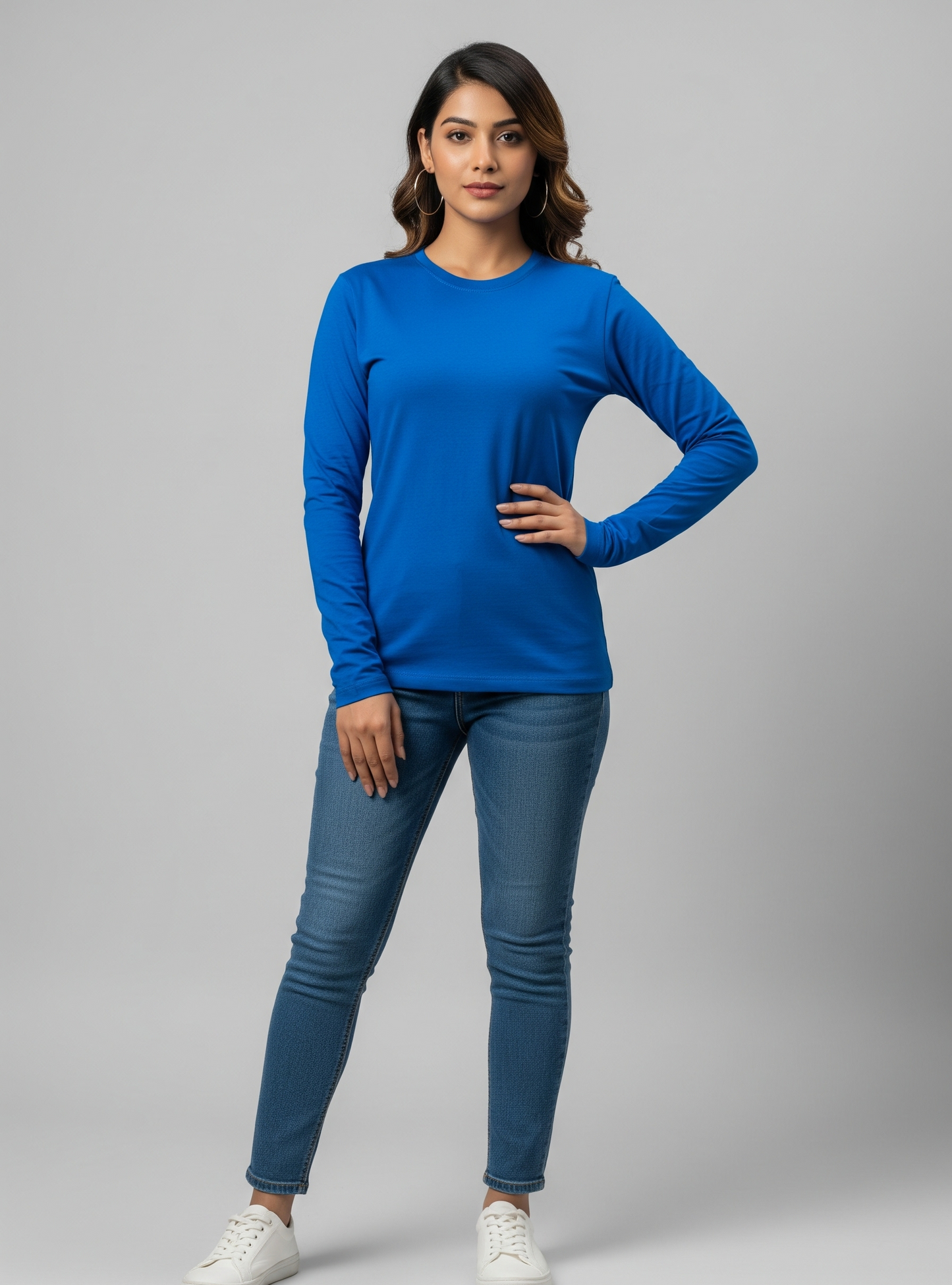 The Wearcrafted Bold Tee | Women's Royal Blue Full Sleeve