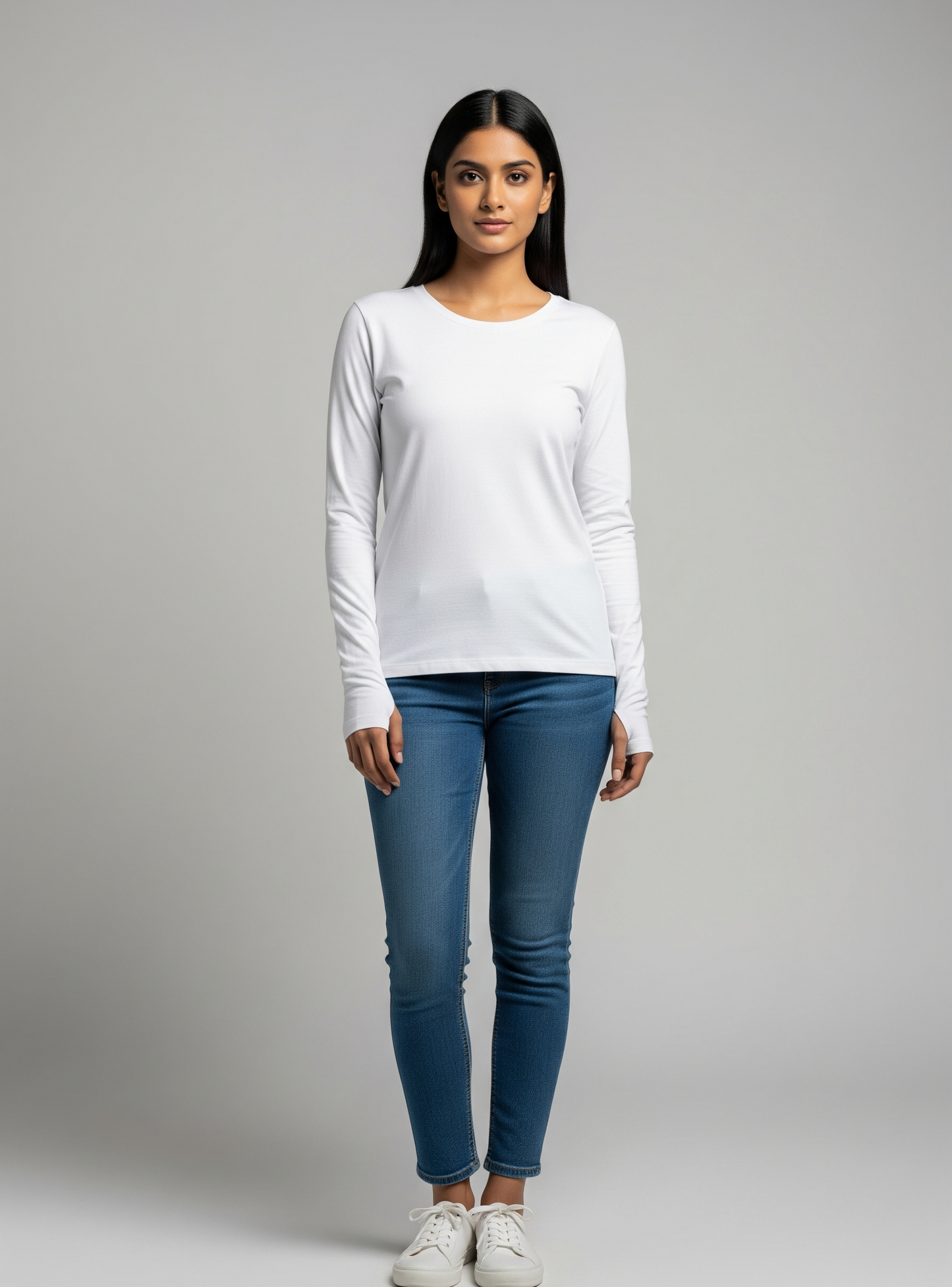 The Wearcrafted Timeless Tee | Women's White Full Sleeve