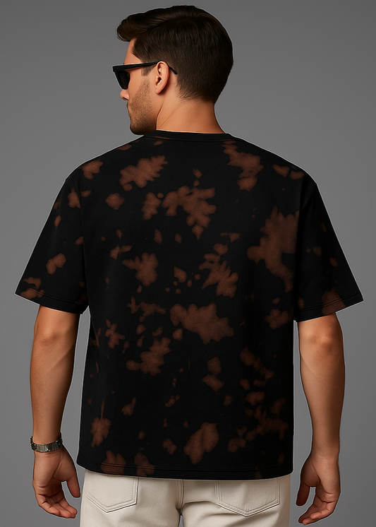 The Wearcrafted Earth Tee | Brown Tie-Dye Oversized