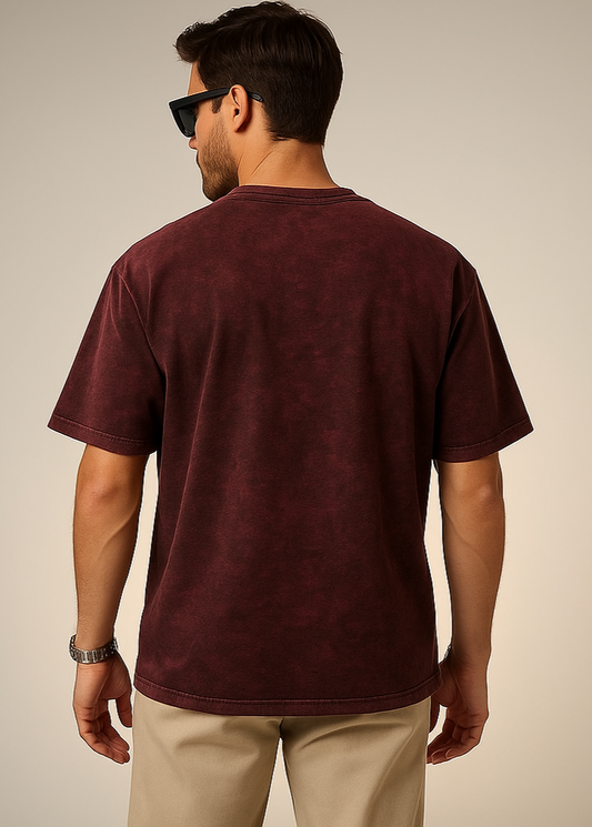 The Wearcrafted Cosmos Tee | Navy Blue Acid Wash