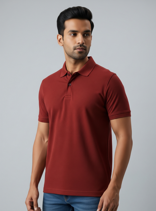 The Wearcrafted Artisan Polo | Brick Red