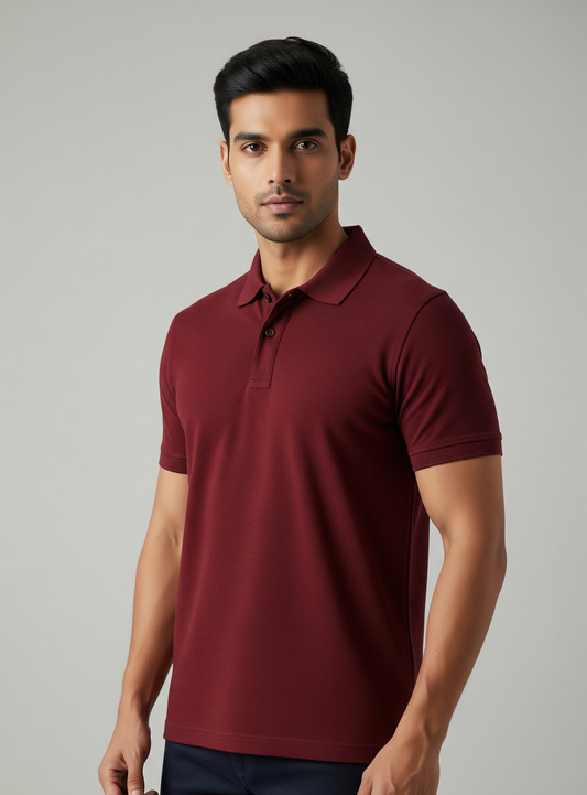 The Wearcrafted Classic Polo | Rich Maroon