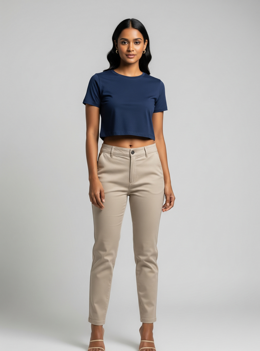The Wearcrafted Marine Crop | Women's Navy Blue