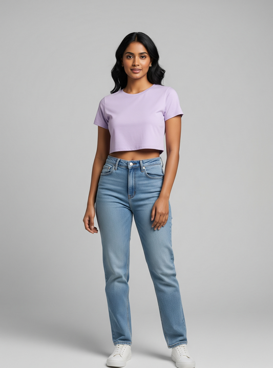 The Wearcrafted Dream Crop | Women's Soft Lavender