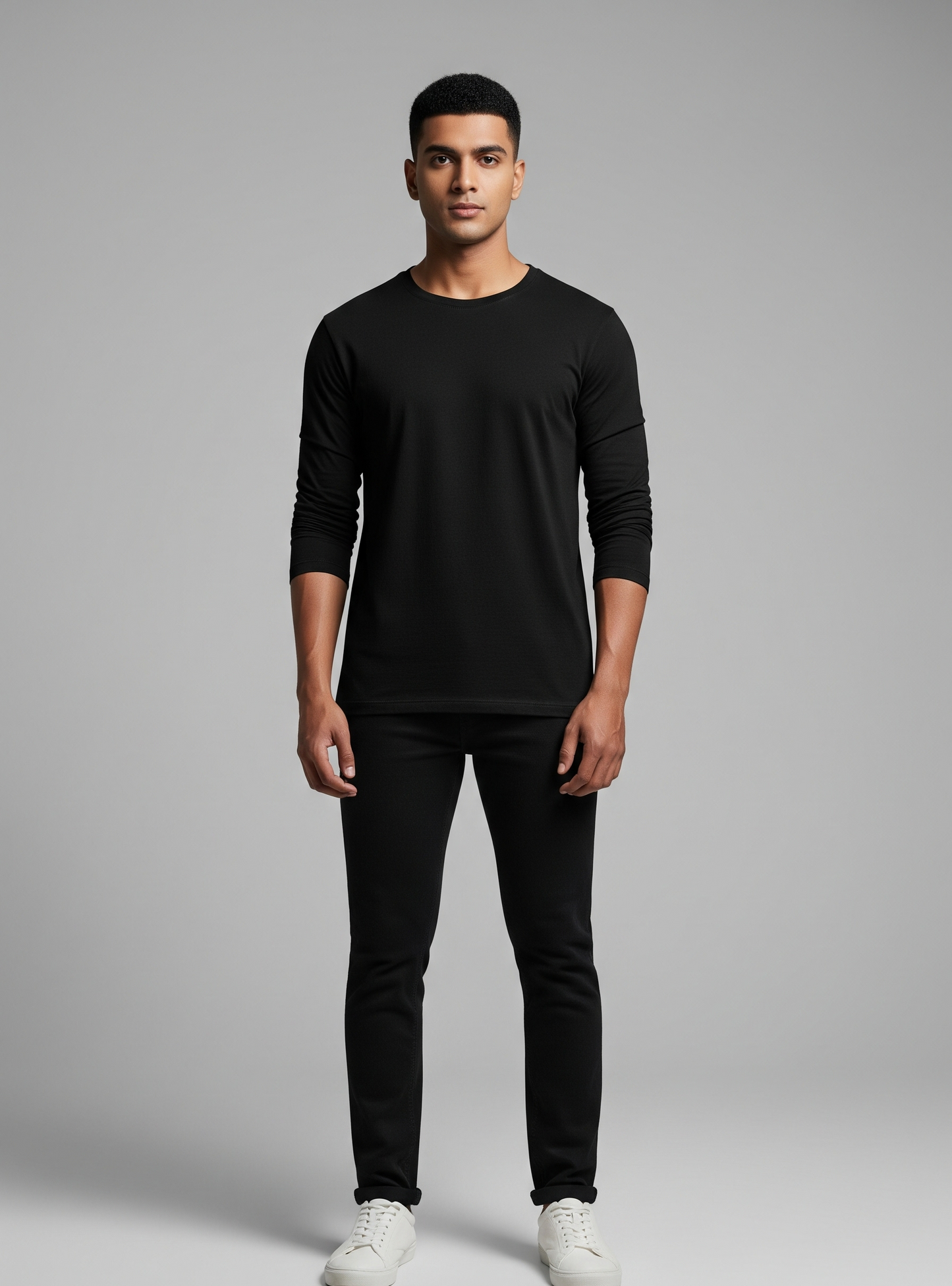 The Wearcrafted Iconic | Essential Black Full Sleeve Tee