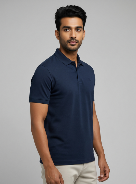 The Wearcrafted Essential Polo | Navy Blue