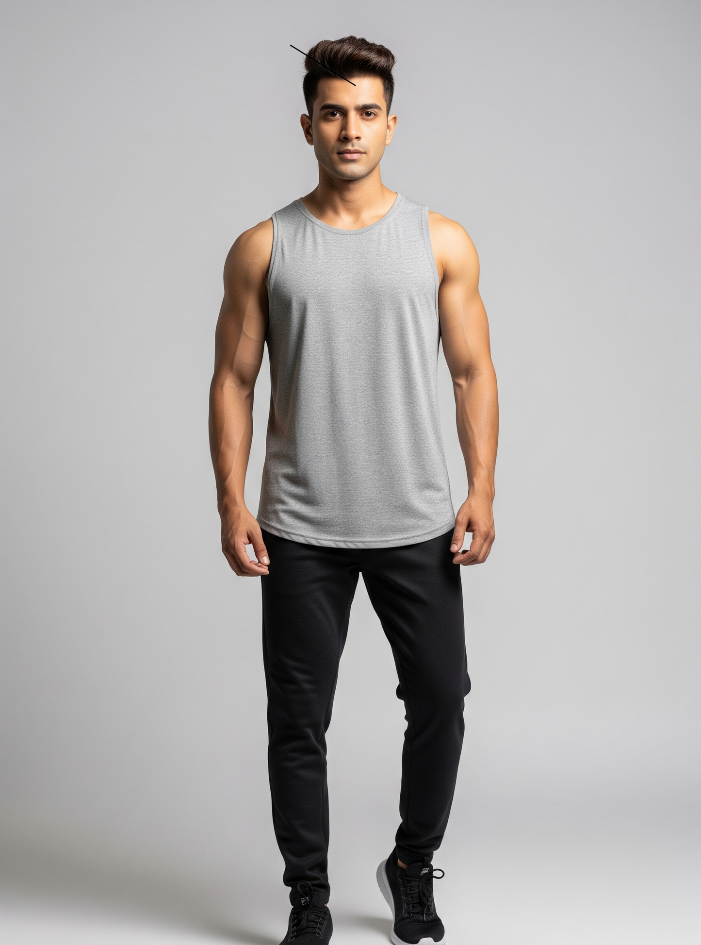 The Wearcrafted Essential | Heather Grey Sleeveless Tee
