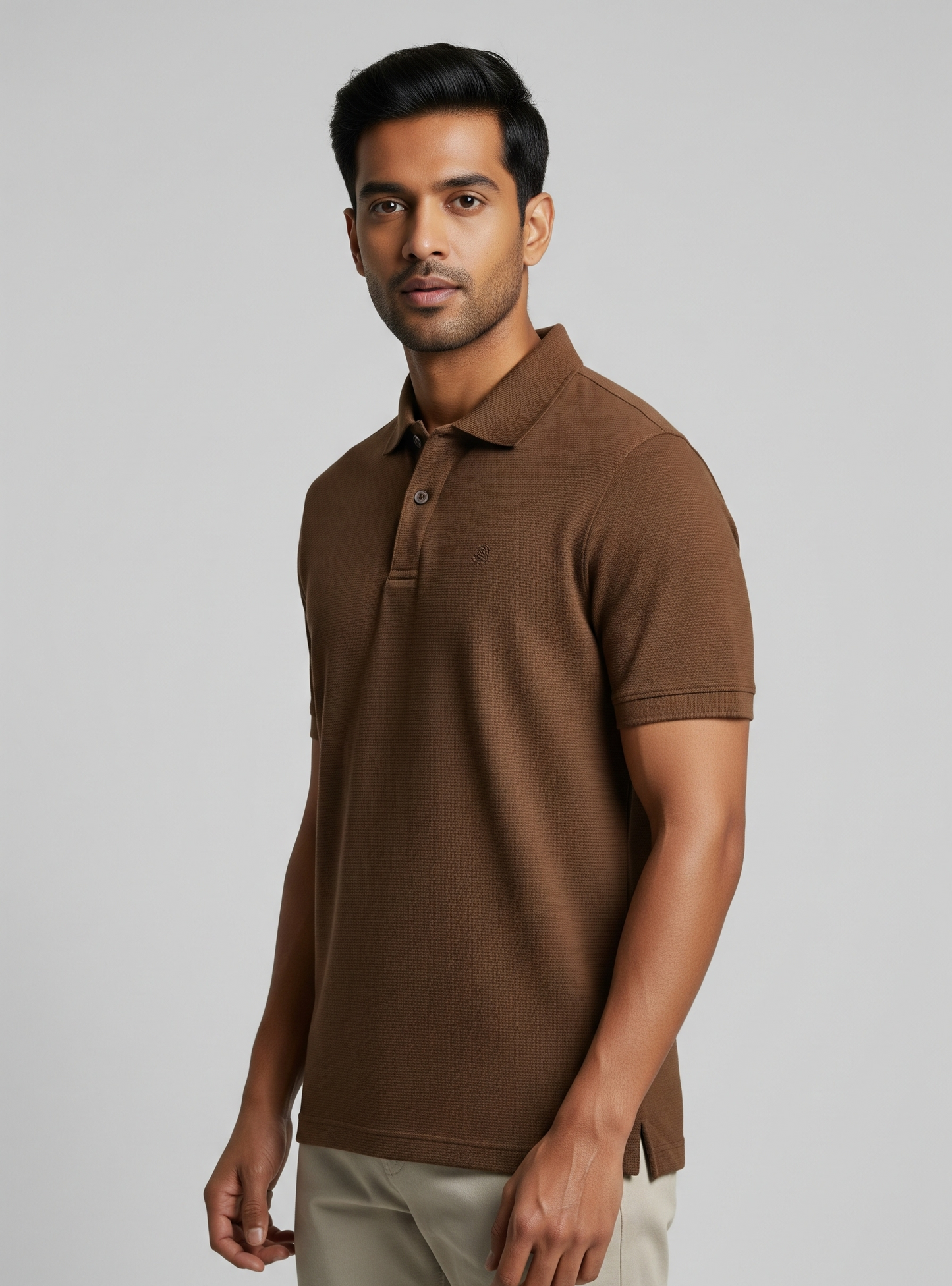 The Wearcrafted Metro Polo | Coffee Brown