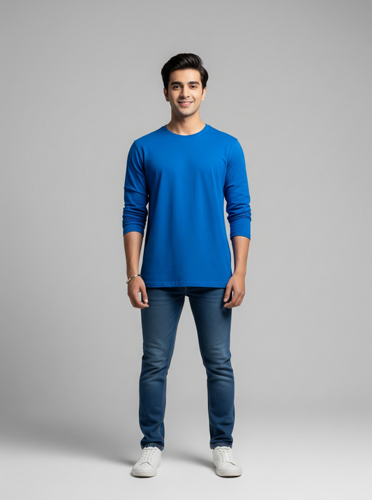 The Wearcrafted Classic | Royal Blue Full Sleeve Tee