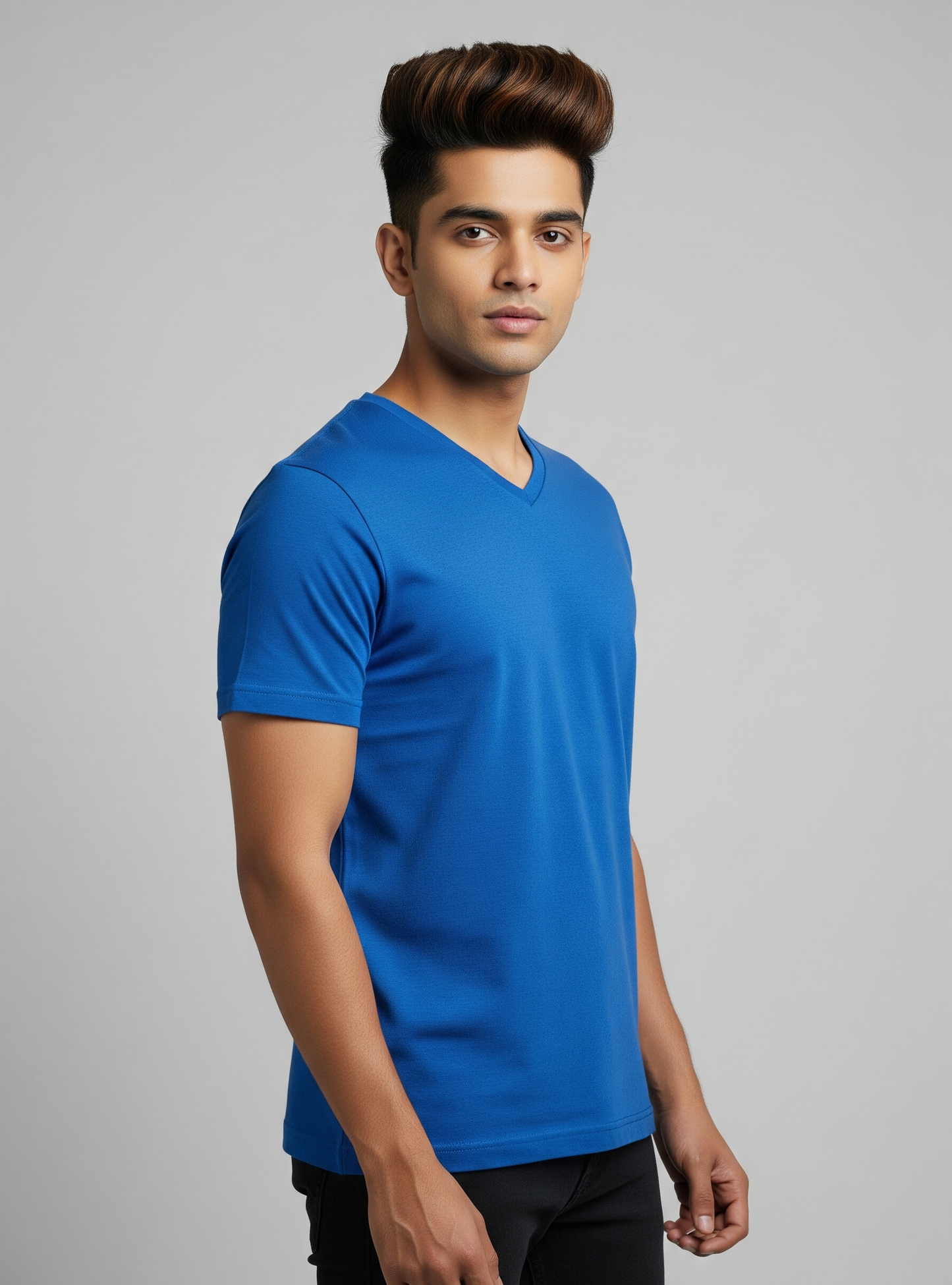 The Wearcrafted Sharp V-Neck Tee | Royal Blue