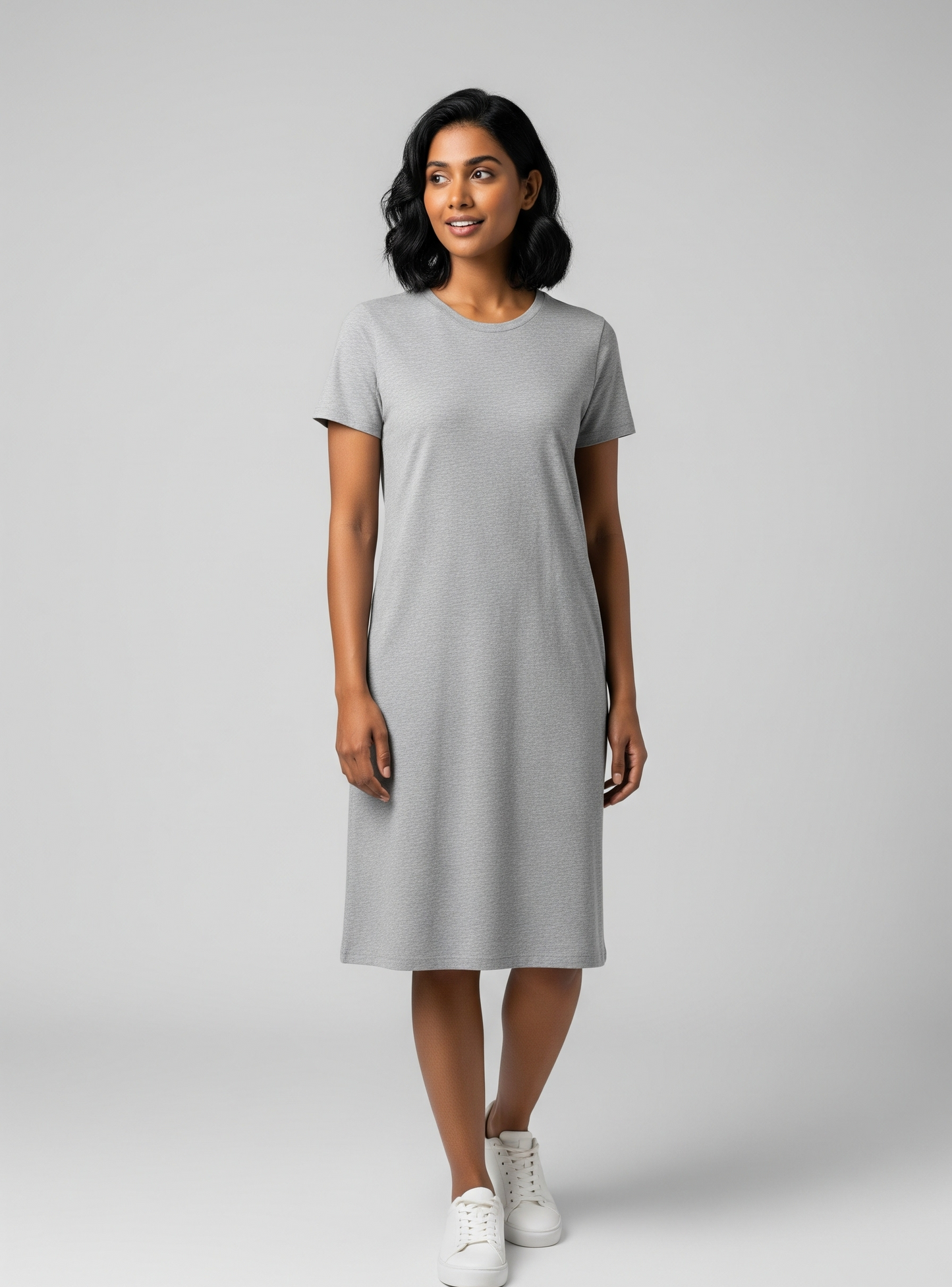 The Wearcrafted All-Day T-Shirt Dress | Heather Grey