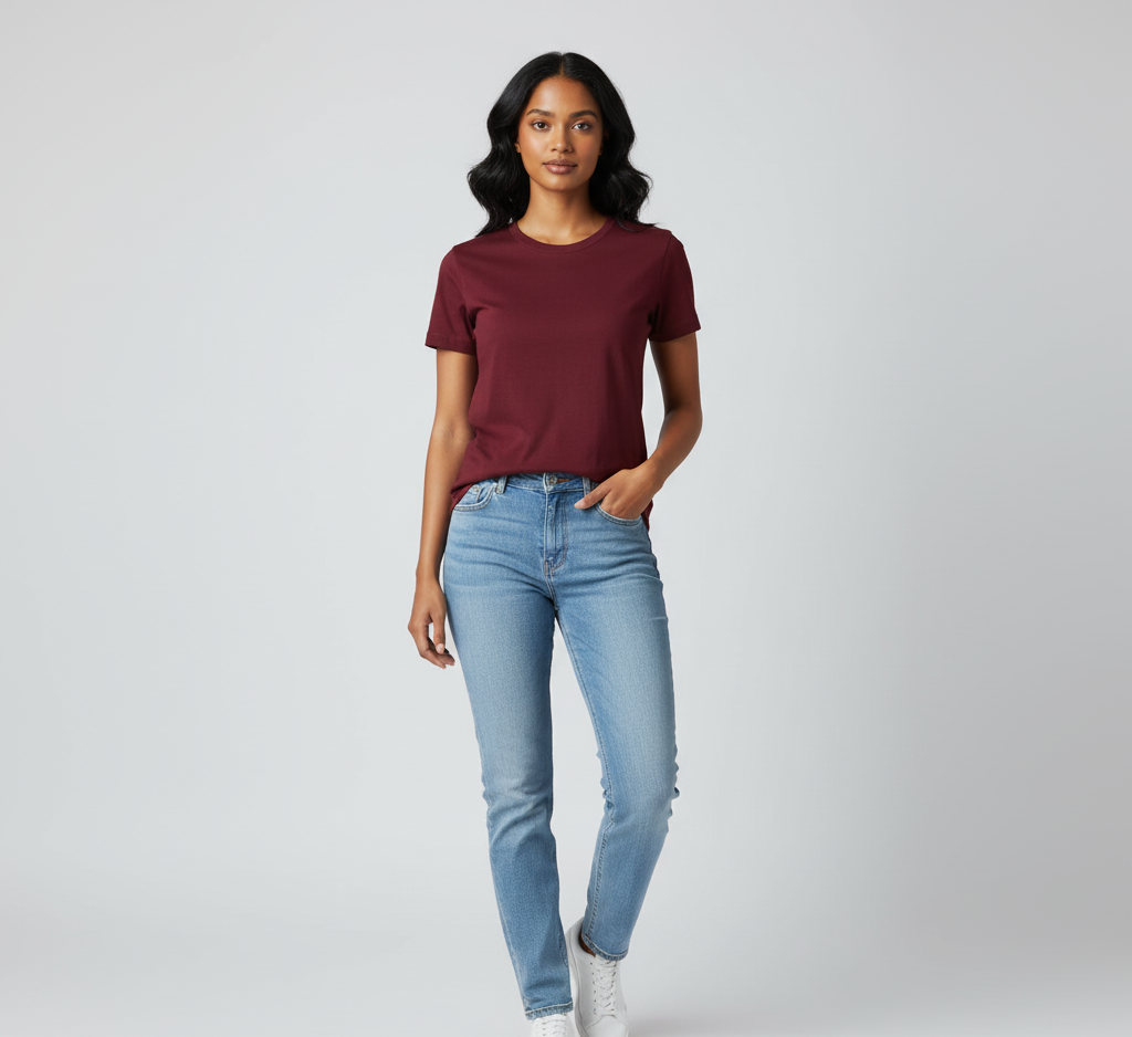 The Classic Maroon T-Shirt | Women's