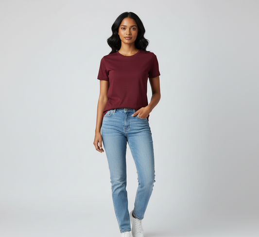 The Classic Maroon T-Shirt | Women's