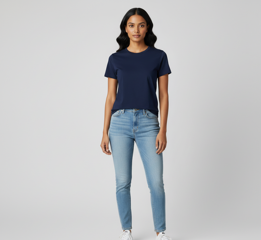 The Classic Navy Blue T-Shirt | Women's