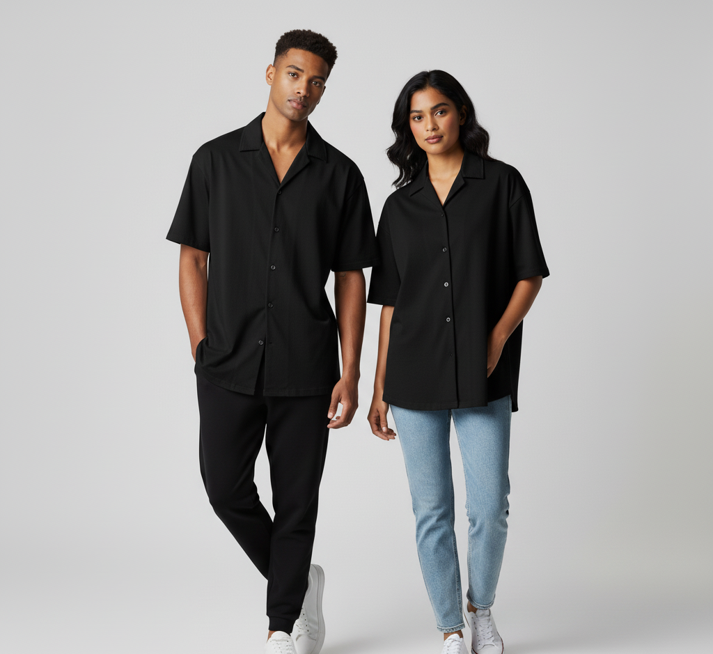 The Oversized Comfort Shirt | Unisex Black