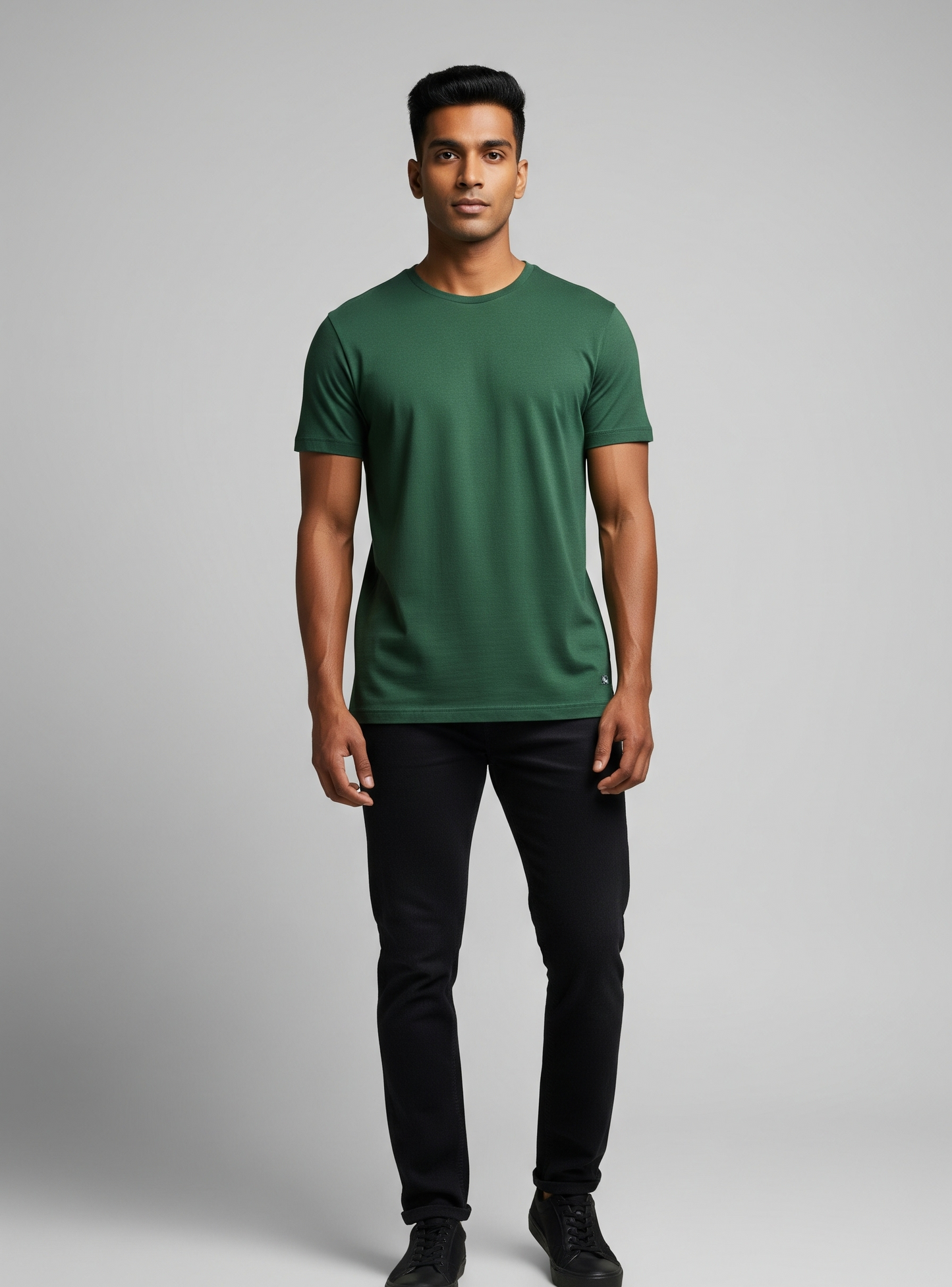 The Wearcrafted Classic Crew Tee | Bottle Green