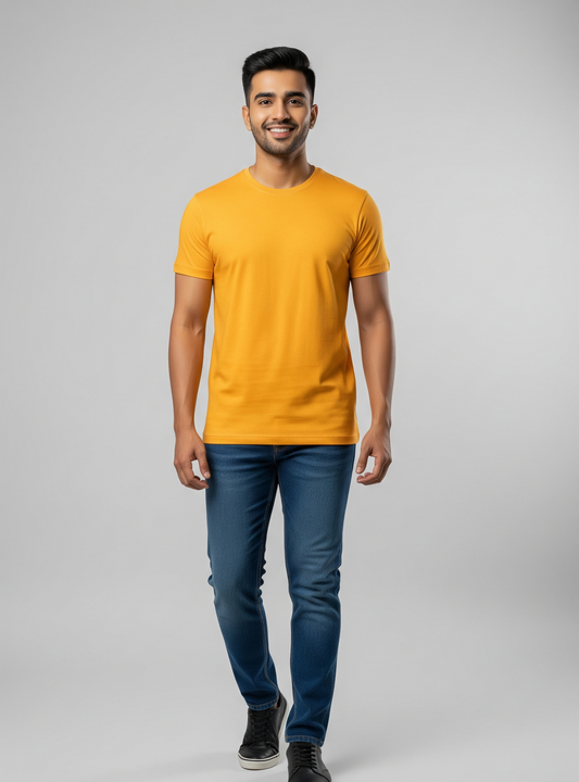 The Wearcrafted Classic Crew Tee | Golden Yellow