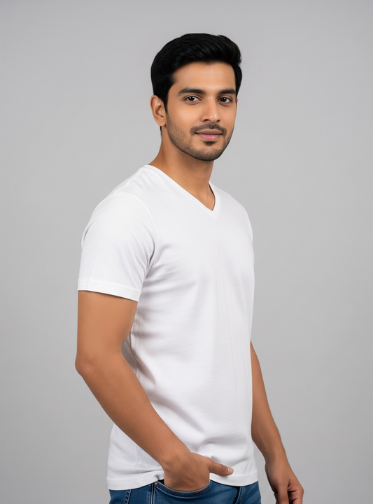 The Wearcrafted Classic V-Neck | Essential White