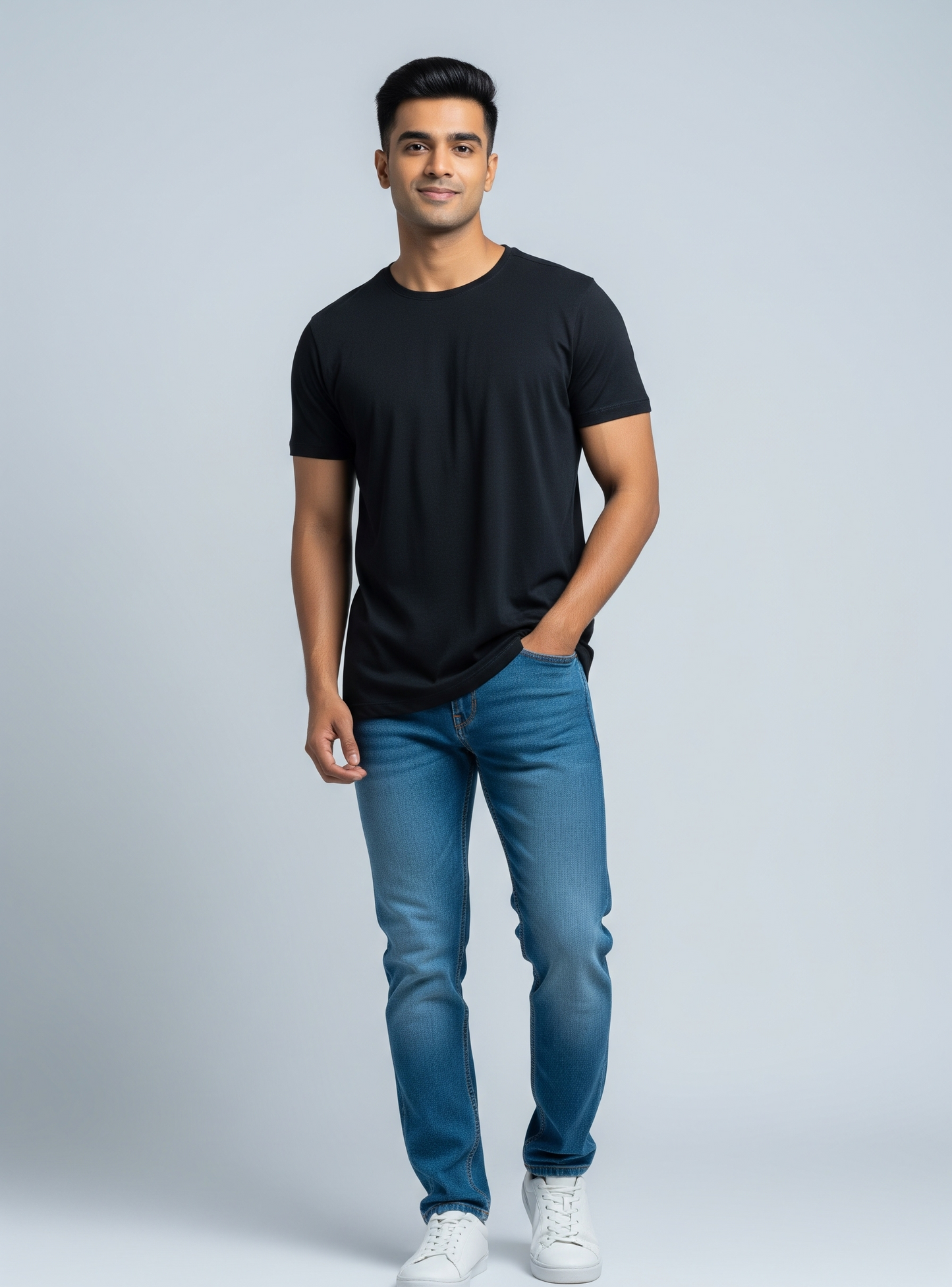 The Wearcrafted Essential Tee | Black Melange