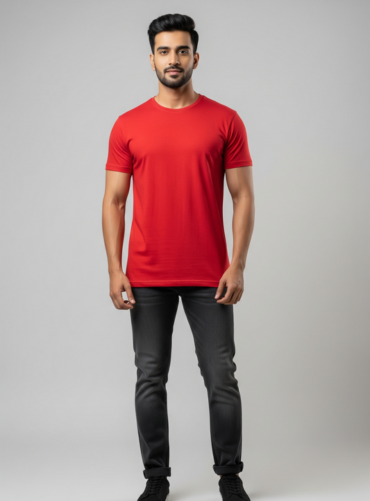 The Wearcrafted Essential Tee | Bold Red