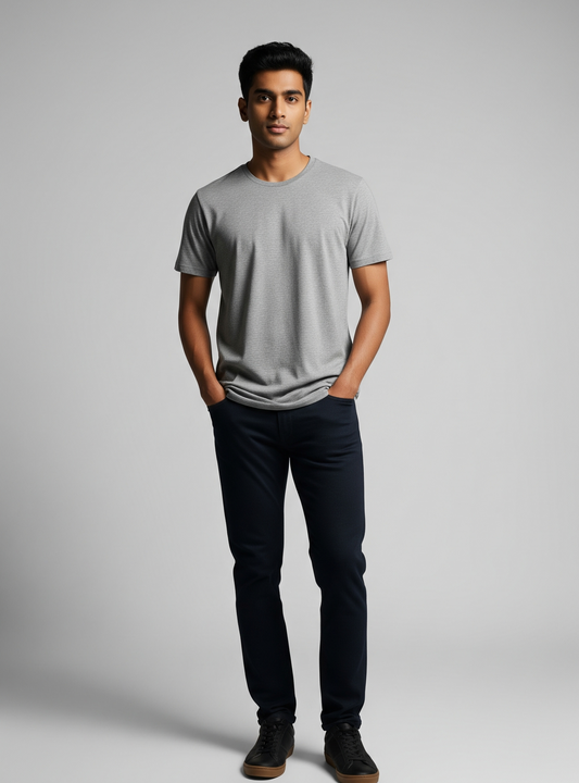 The Wearcrafted Essential Tee | Heather Grey