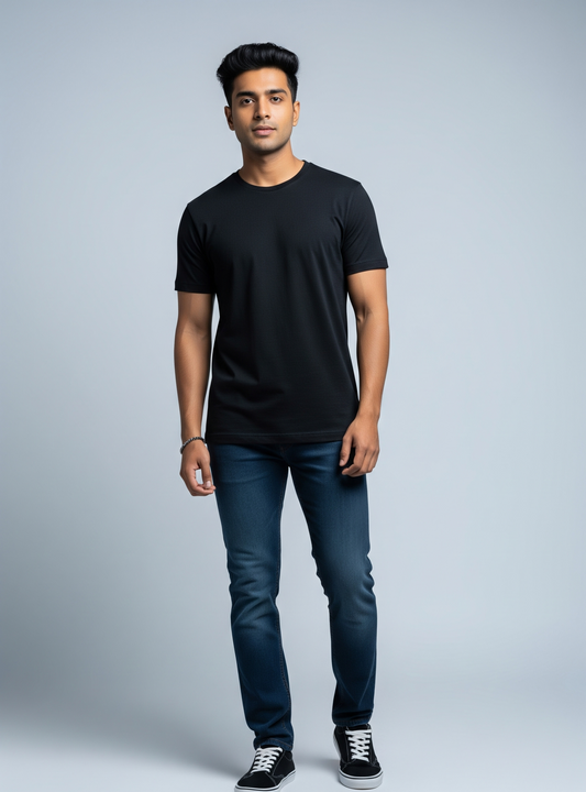 The Wearcrafted Standard Crew Tee | Essential Black