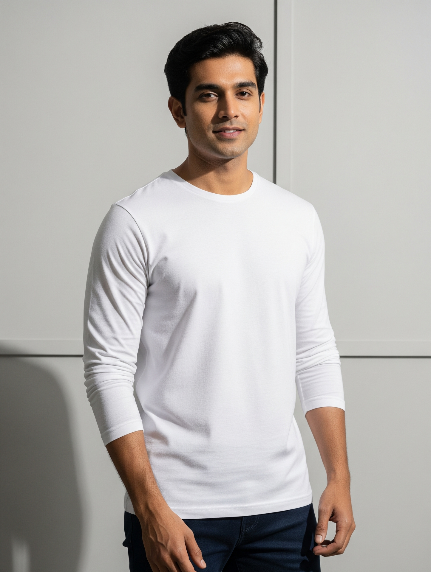 The Wearcrafted Staple | Classic White Full Sleeve Tee