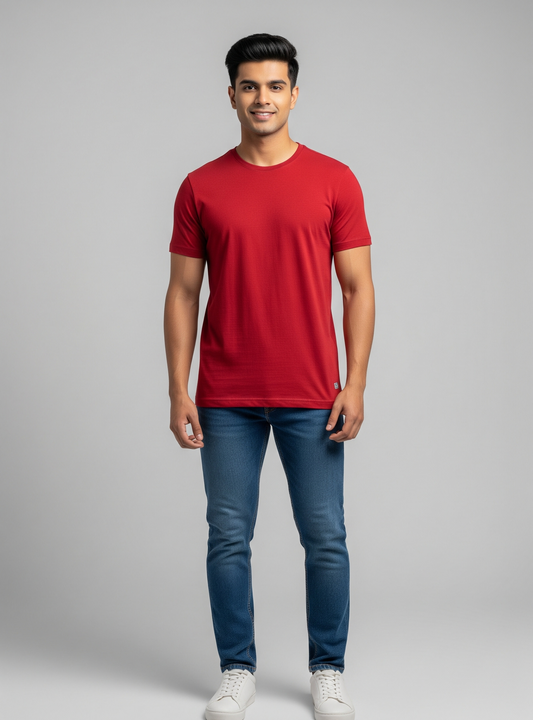 The Wearcrafted Statement Tee | Classic Red