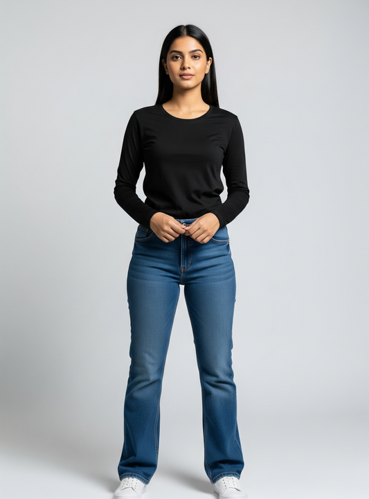 The Wearcrafted Classic | Women's Black Full Sleeve Tee