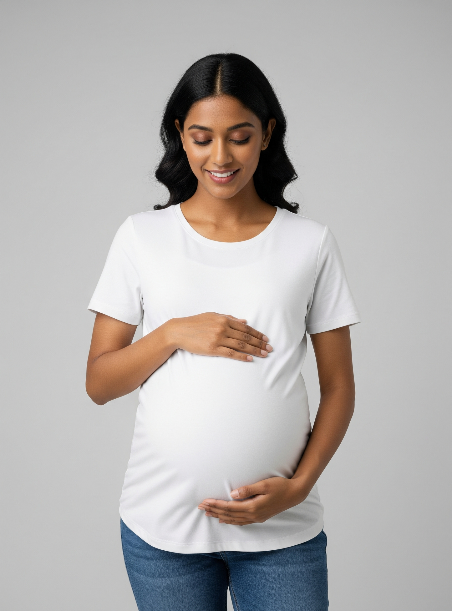 The Wearcrafted Serenity Dress | Women's Elegant White Maternity