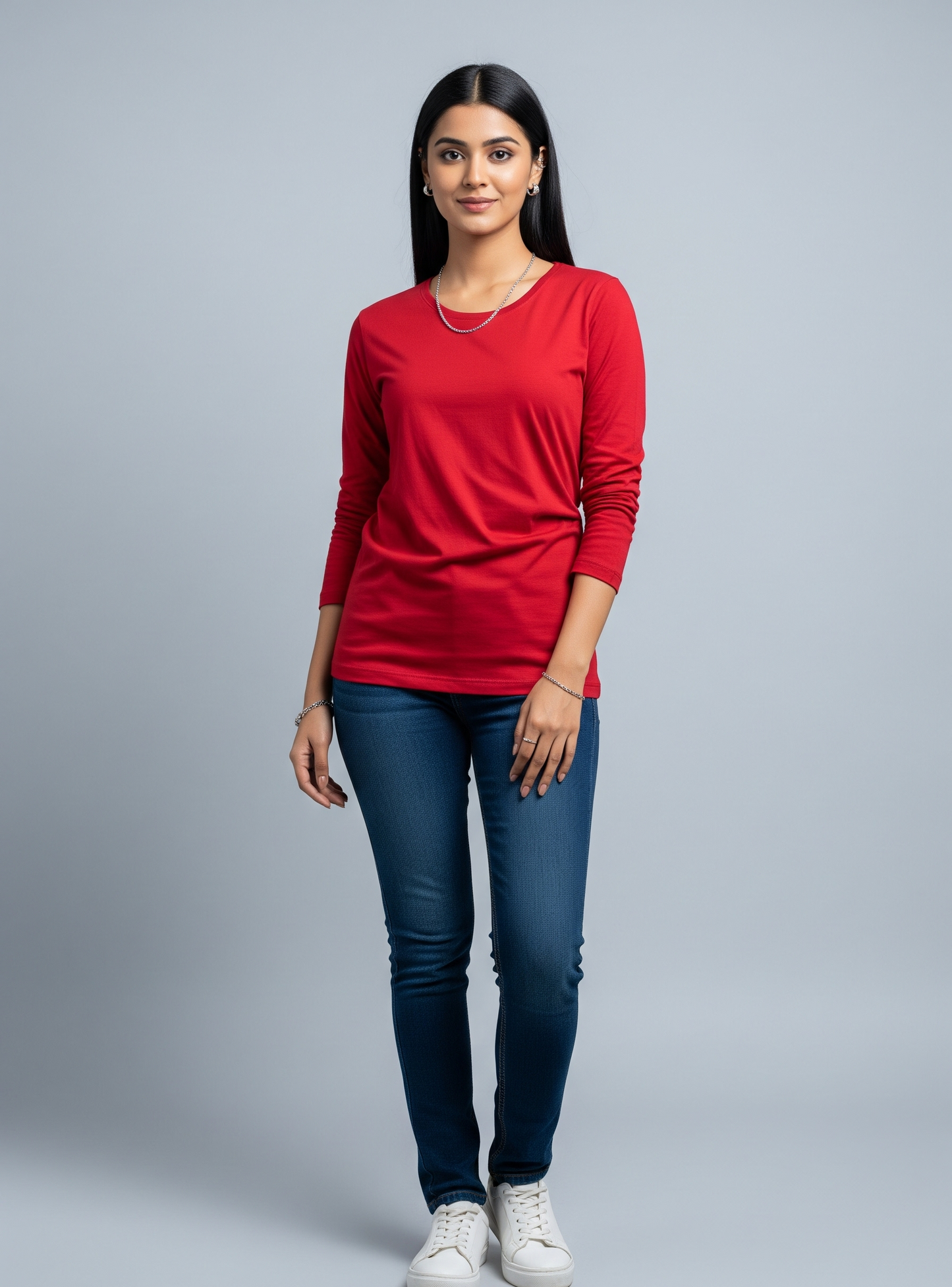 The Wearcrafted Statement Tee | Women's Red Full Sleeve