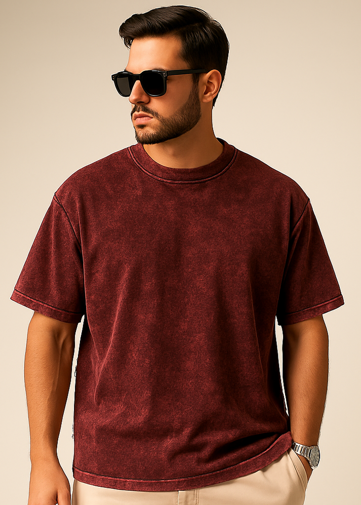 The Wearcrafted Cosmos Tee | Navy Blue Acid Wash